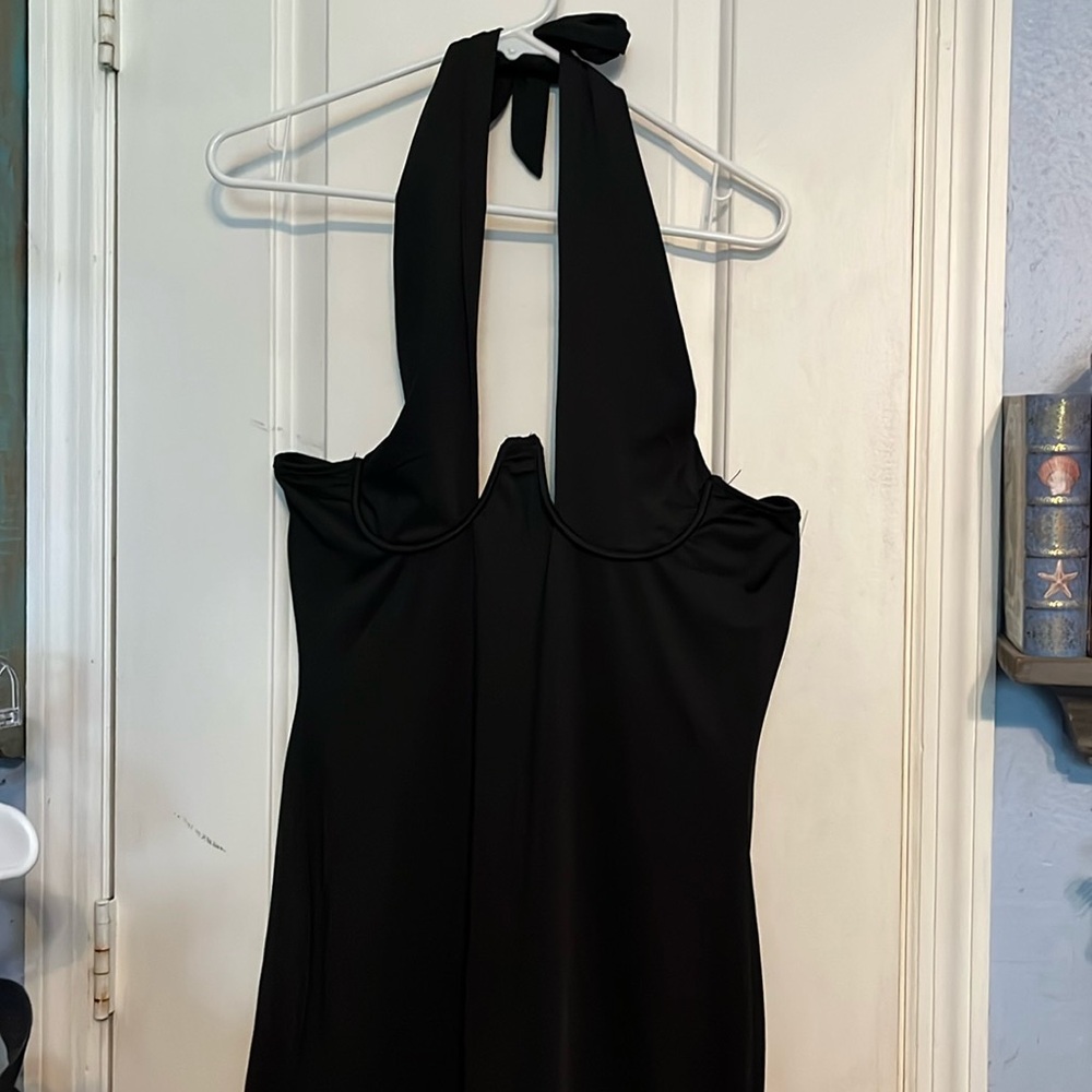 Black evening dress size XLARGE. LIKE NEW